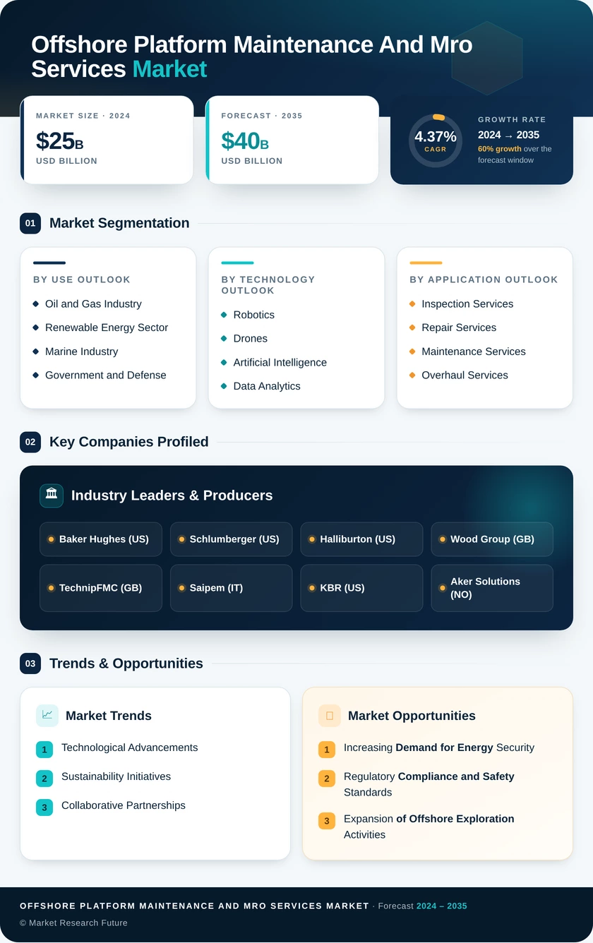 Offshore Platform Maintenance and MRO Services Market Infographic