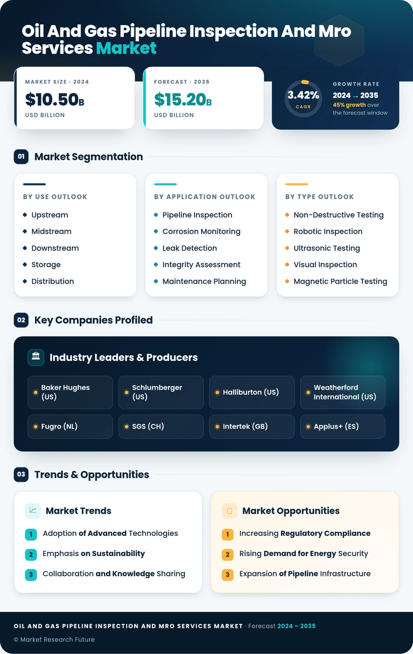 Oil and Gas Pipeline Inspection and MRO Services Market Infographic