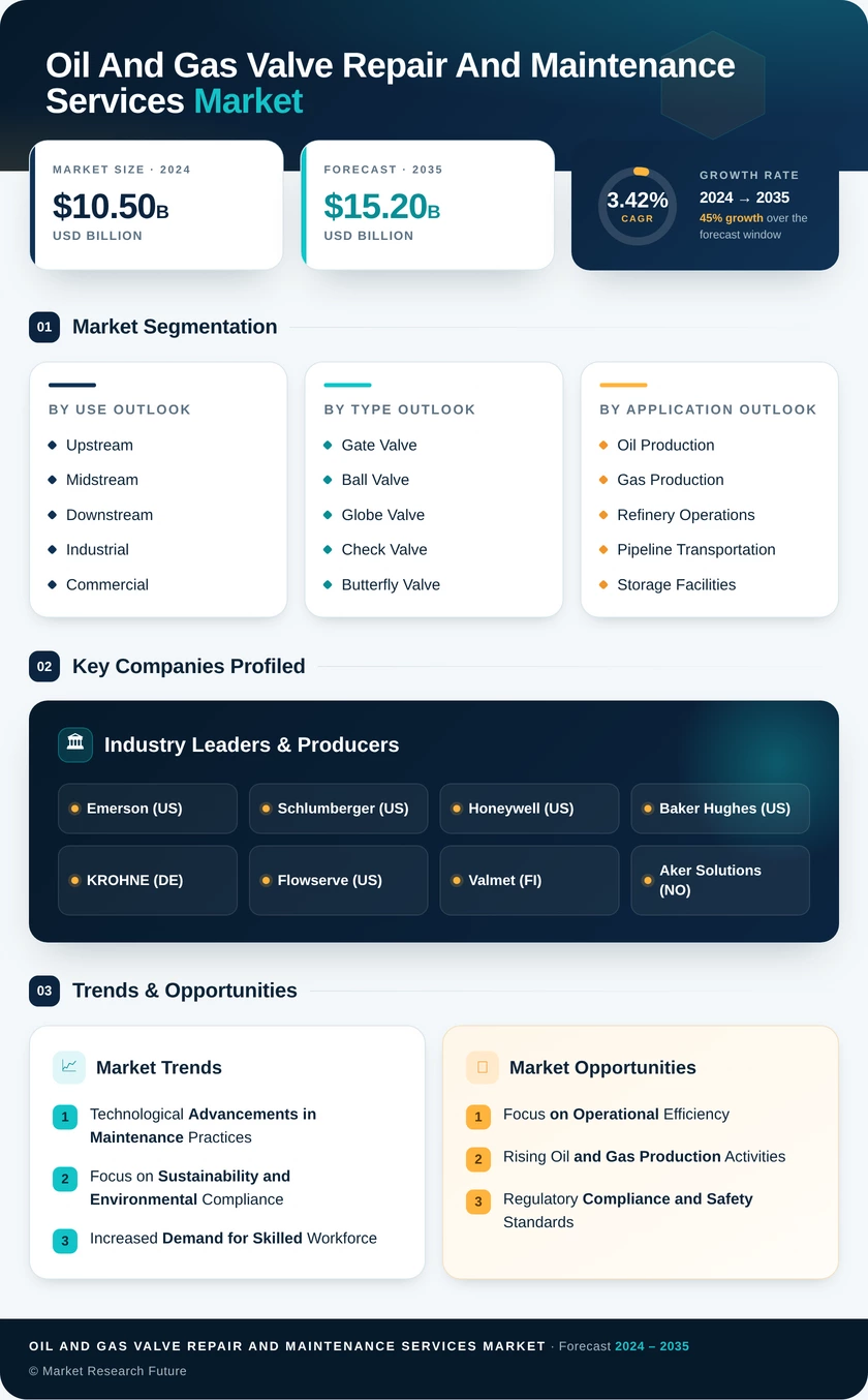 Oil and Gas Valve Repair and Maintenance Services Market Infographic