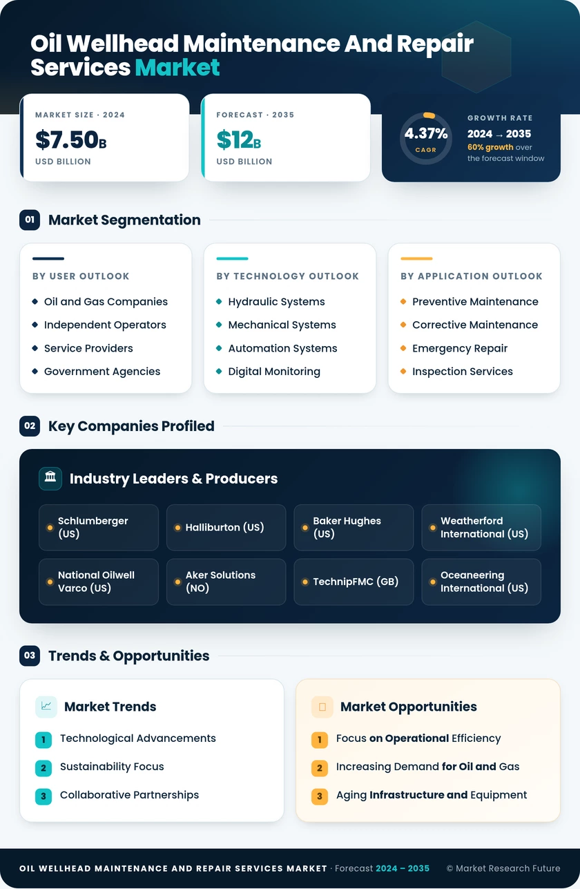Oil Wellhead Maintenance and Repair Services Market Infographic