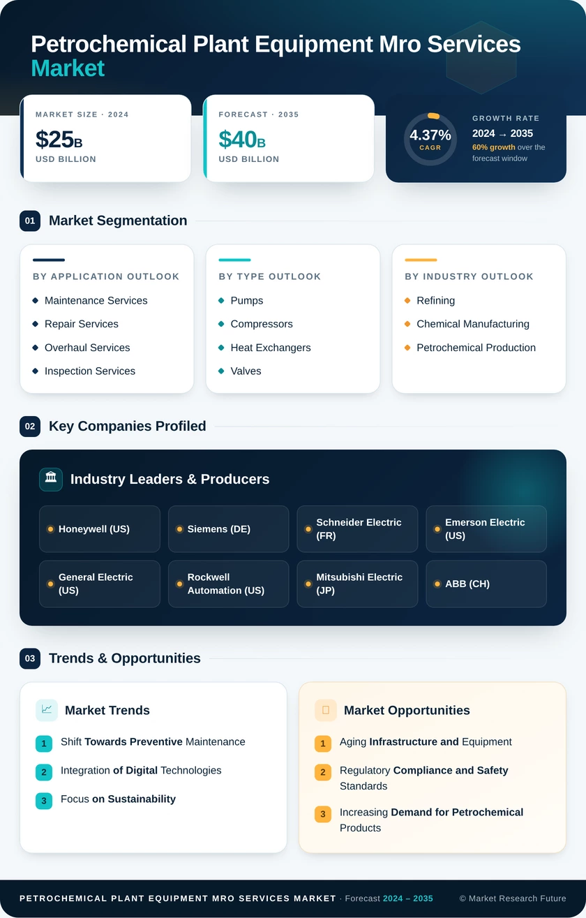 Petrochemical Plant Equipment MRO Services Market Infographic
