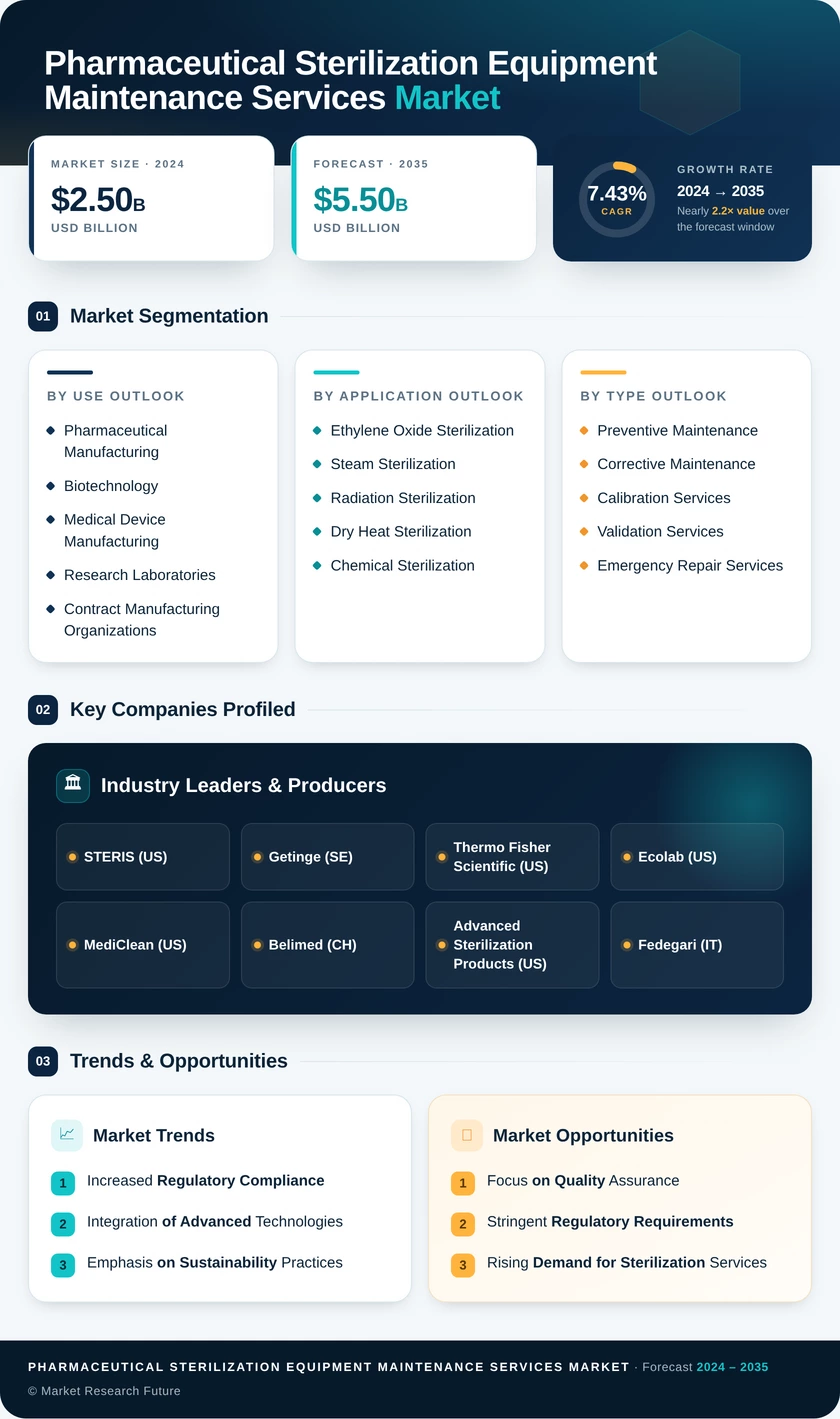 Pharmaceutical Sterilization Equipment Maintenance Services Market Infographic
