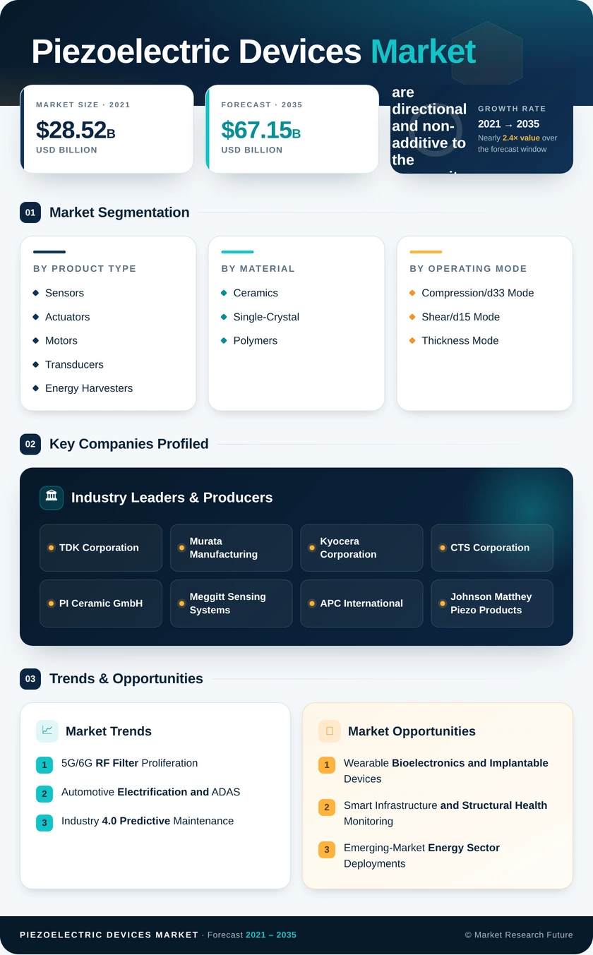 Piezoelectric Devices Market Research Report- Forecast 2035 Infographic