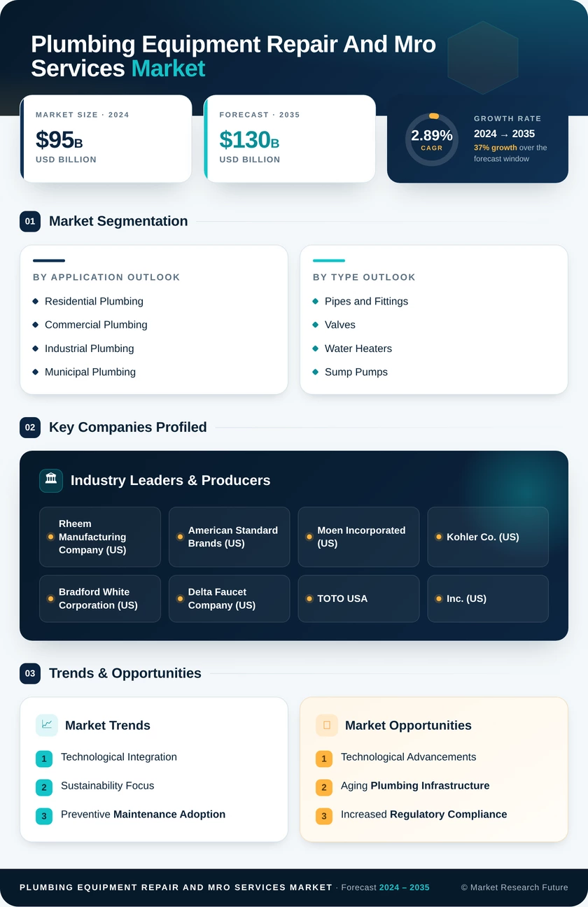 Plumbing Equipment Repair and MRO Services Market Infographic