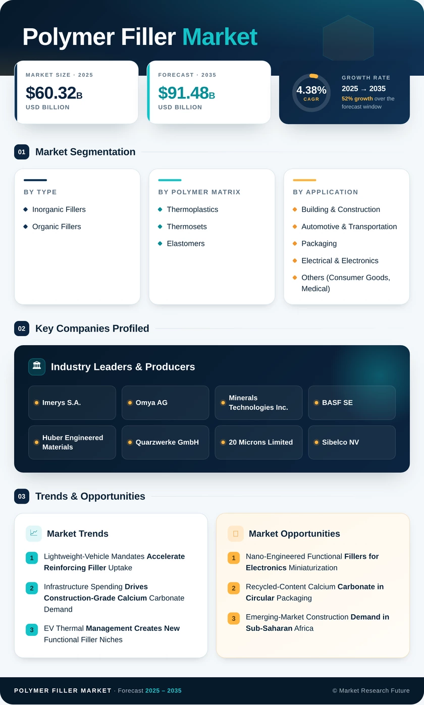 Polymer Fillers Market Research Report Forecast - Till 2035 Infographic