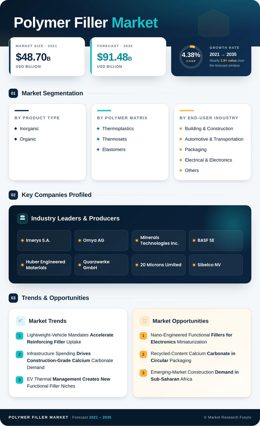Polymer Fillers Market Research Report Forecast - Till 2035 Infographic