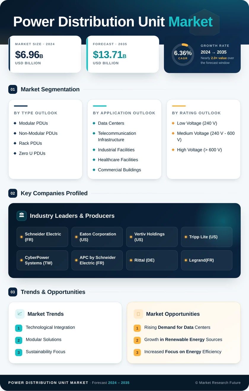 Power Distribution Unit Market Research Report — Global Forecast till 2035 Infographic