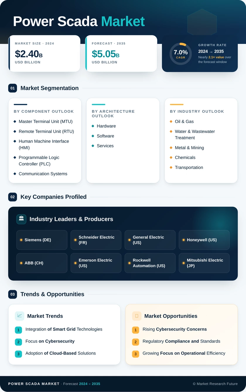 Power SCADA Market Research Report – Forecast till 2035 Infographic