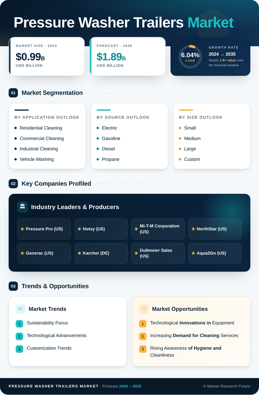 Pressure Washer Trailers Market Research Report — Global Forecast till 2035 Infographic