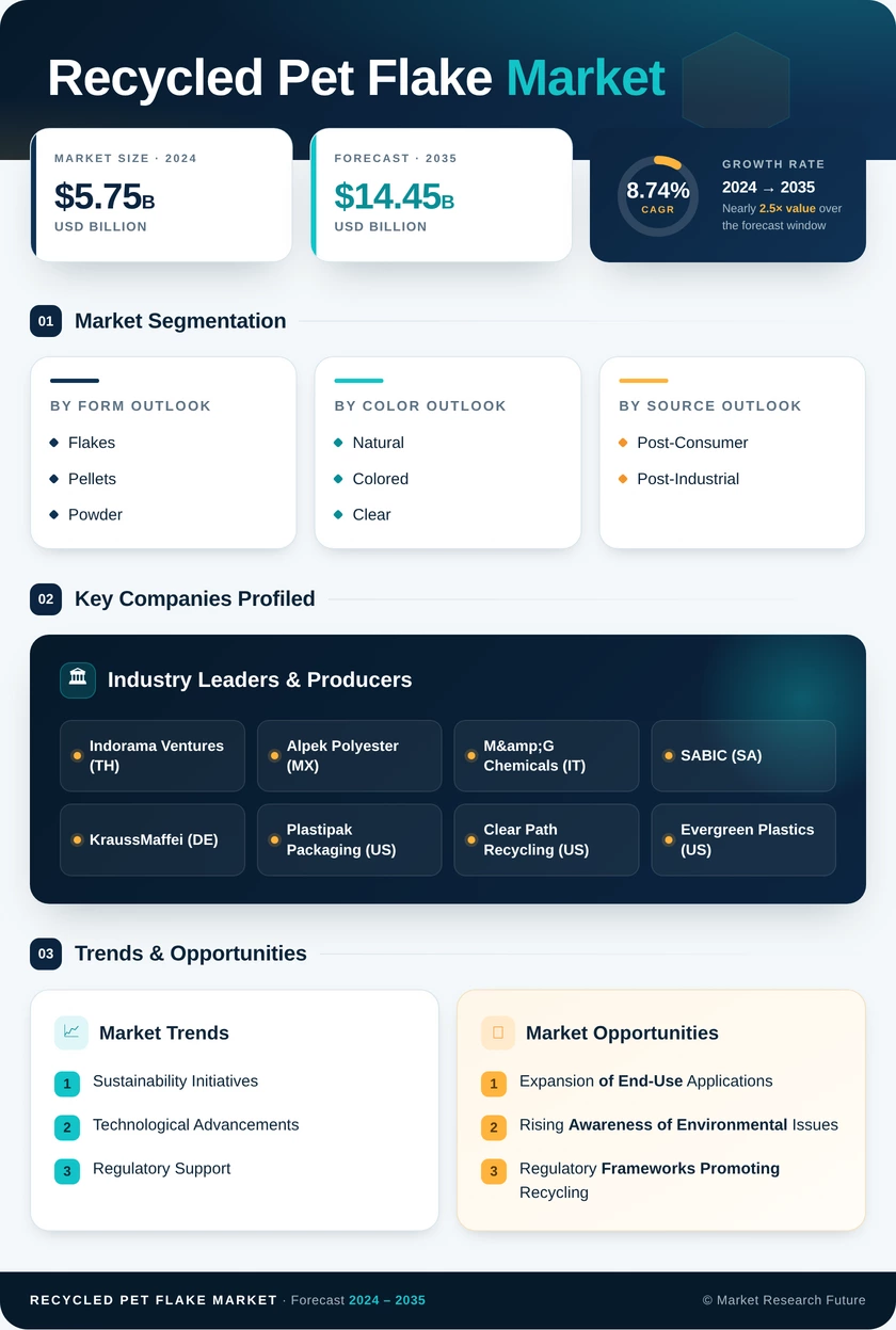 Recycled Pet Flake Market Research Report - Forecast 2035 Infographic