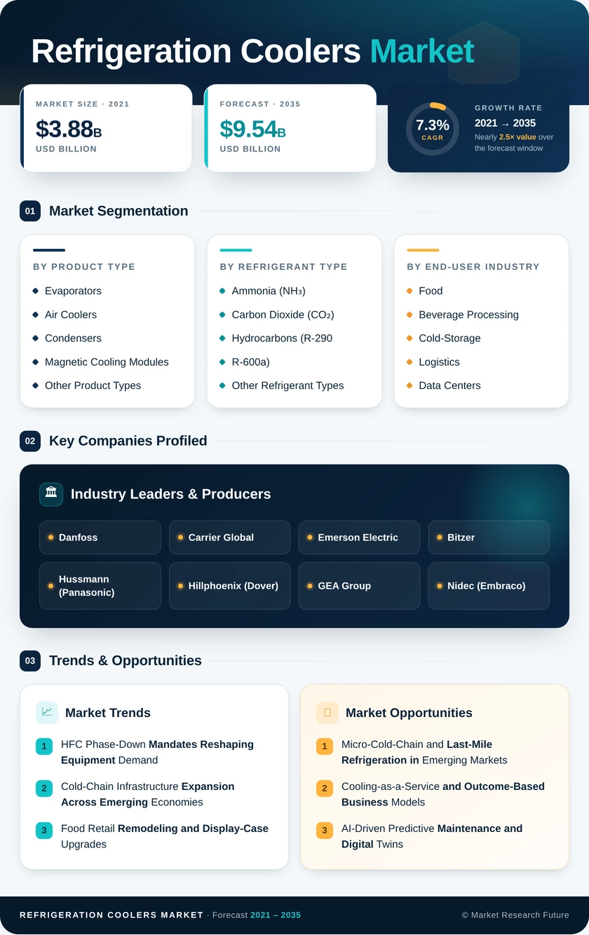 Refrigeration Coolers Market Research Report - Global Forecast till 2035 Infographic