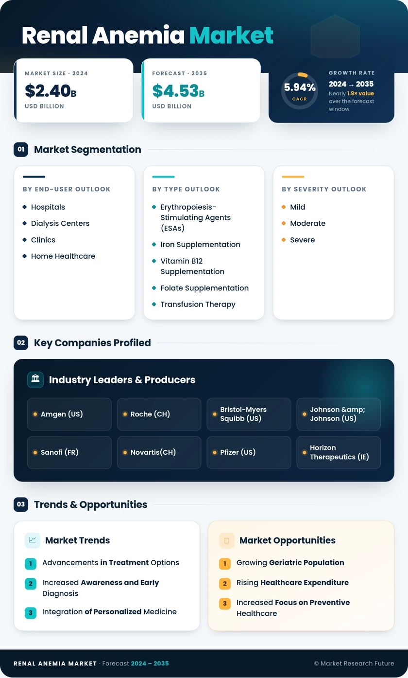 Renal Anemia  Market Research Report — Global Forecast till 2035 Infographic