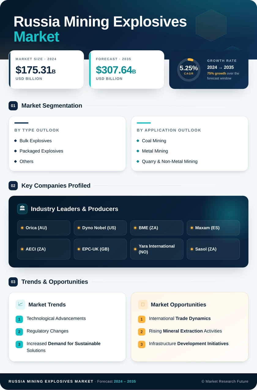 Russia Mining Explosives Market Research Report - Forecast by 2025 Infographic