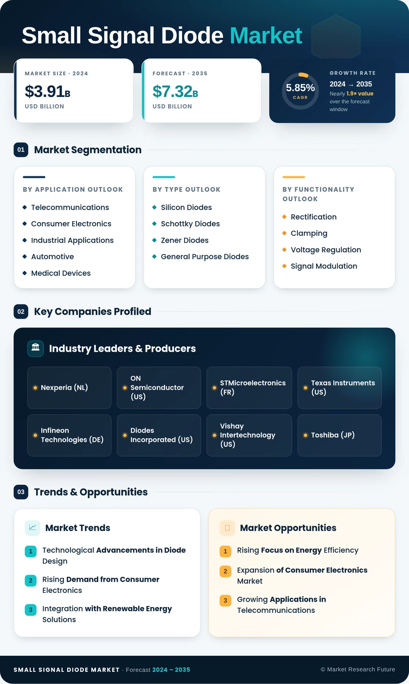 Small Signal Diode Market Research Report - Forecast To 2035 Infographic