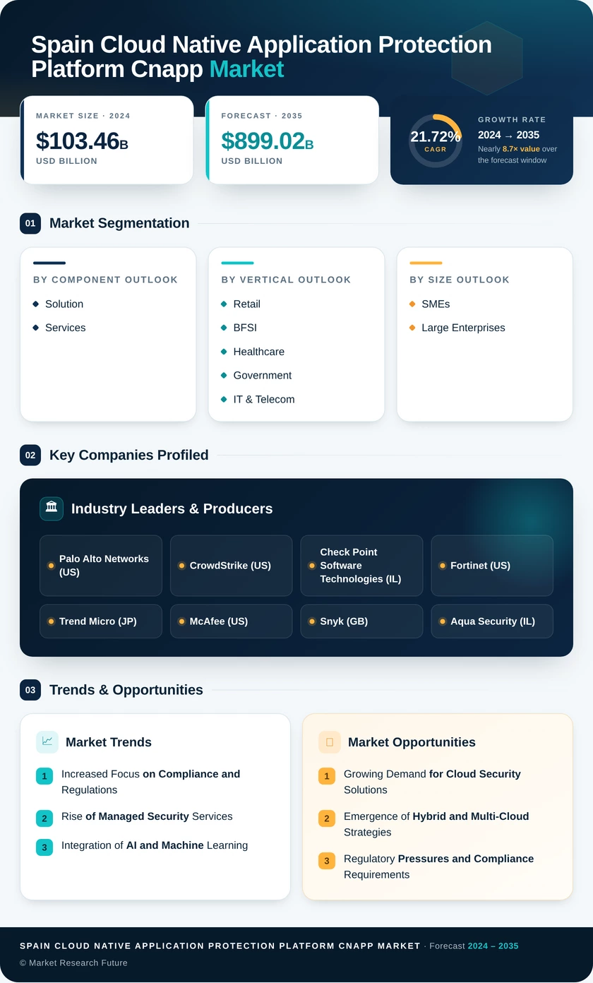 Spain Cloud Native Application Protection Platform Cnapp Market Infographic
