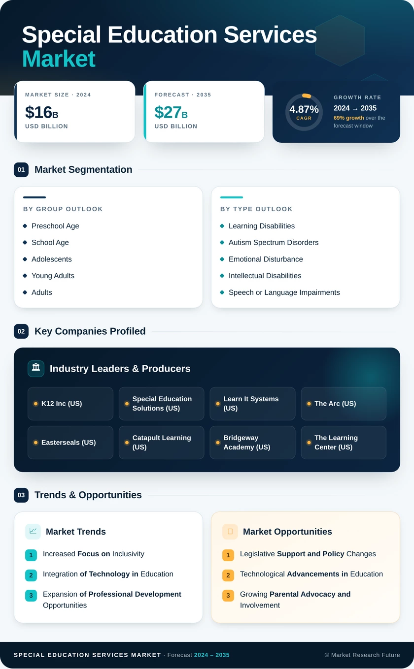 Special Education Services Market Infographic
