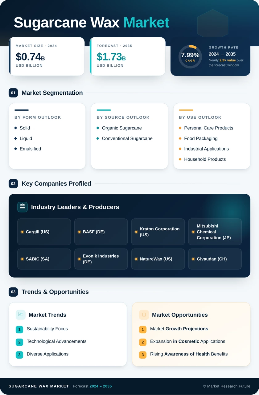 Sugarcane Wax Market Research Report - Forecast till 2035 Infographic