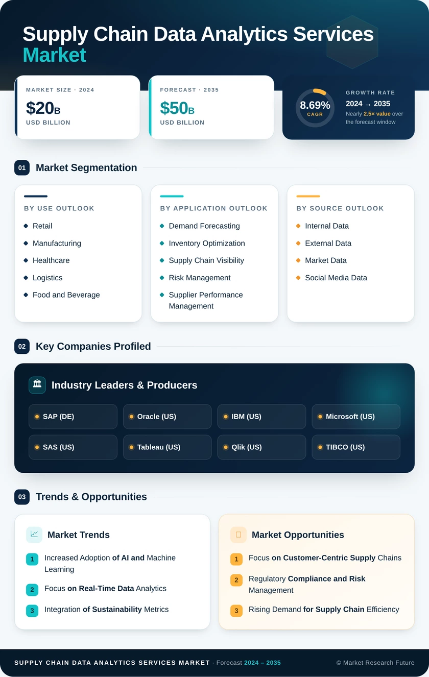 Supply Chain Data Analytics Services Market Infographic