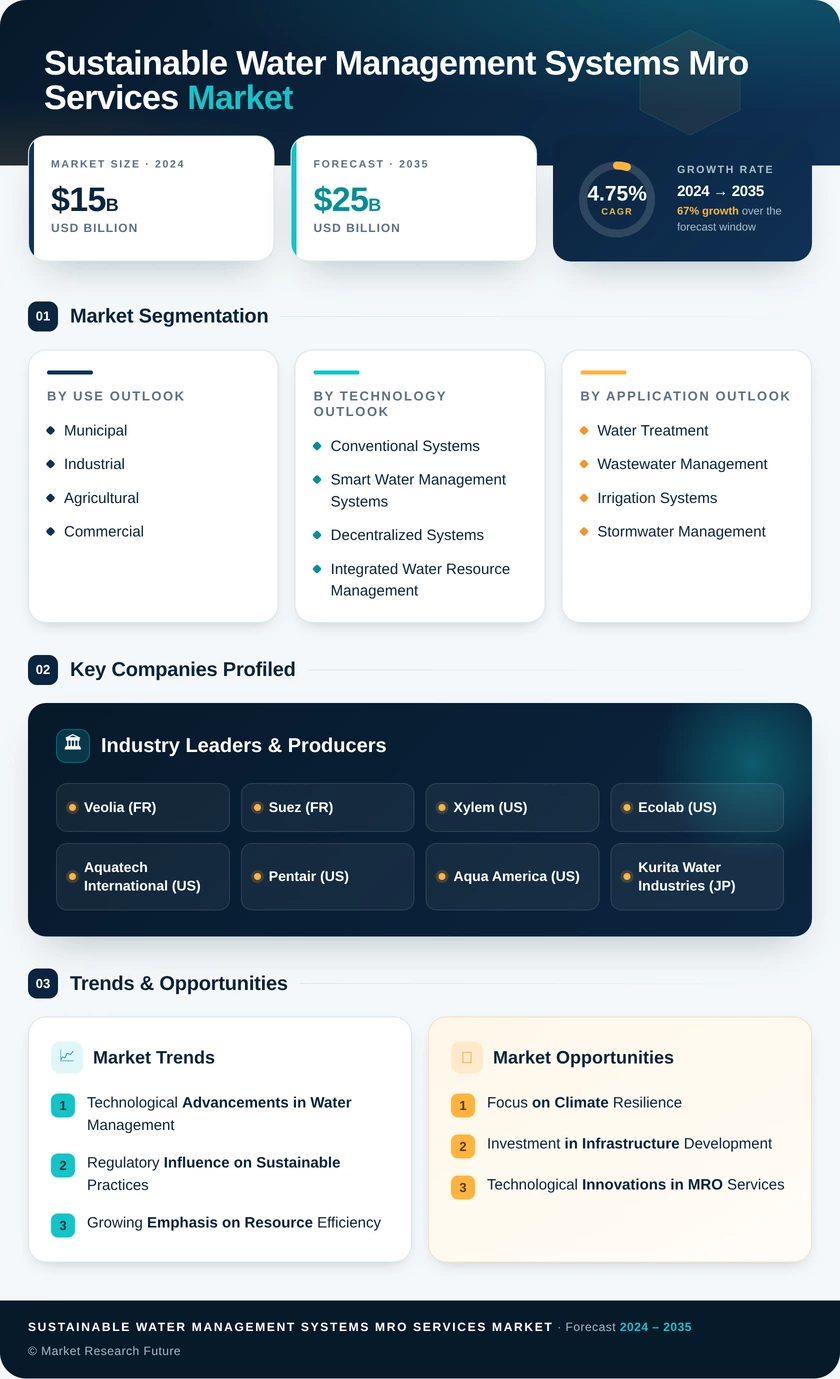 Sustainable Water Management Systems MRO Services Market Infographic