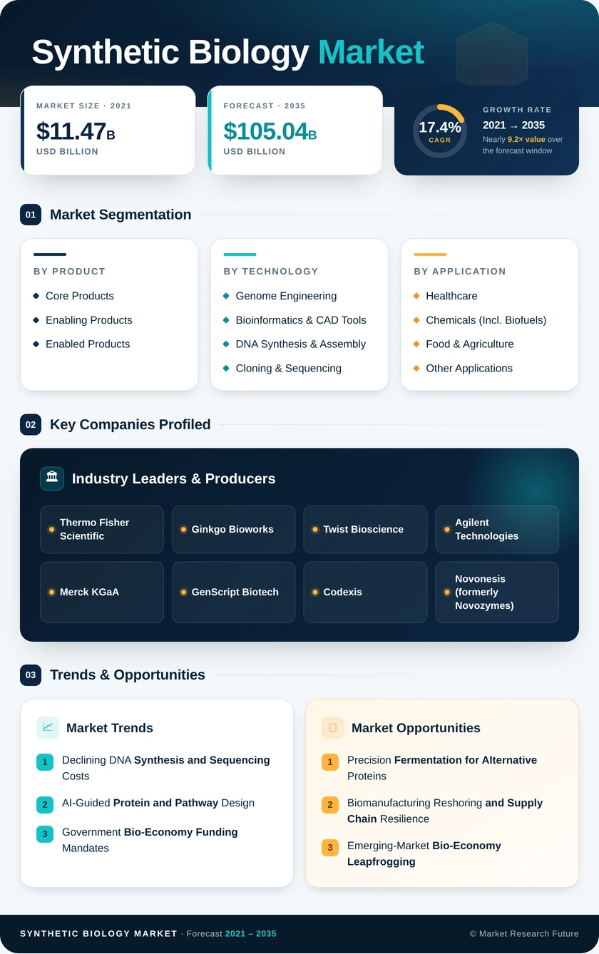 Synthetic Biology Market Research Report—Global Forecast till 2035 Infographic