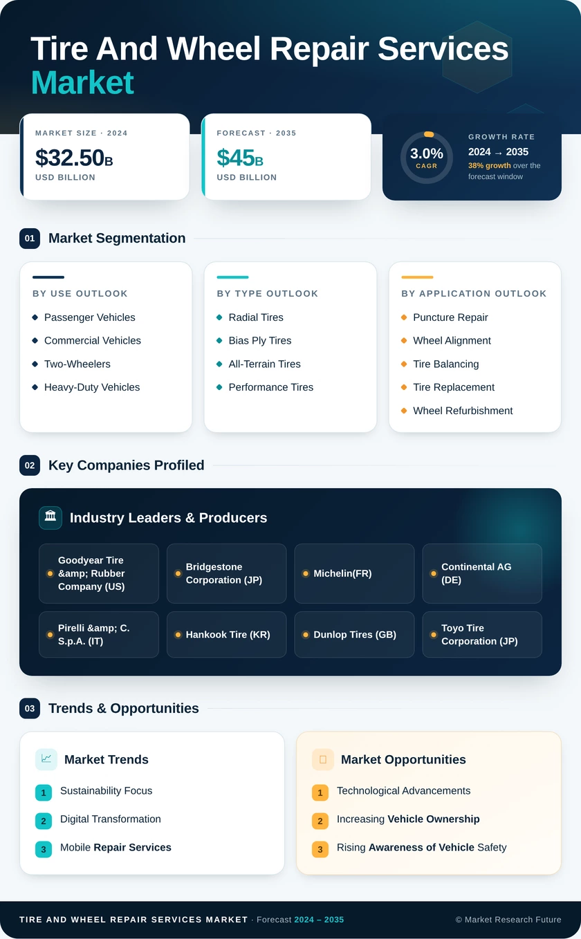 Tire and Wheel Repair Services Market Infographic