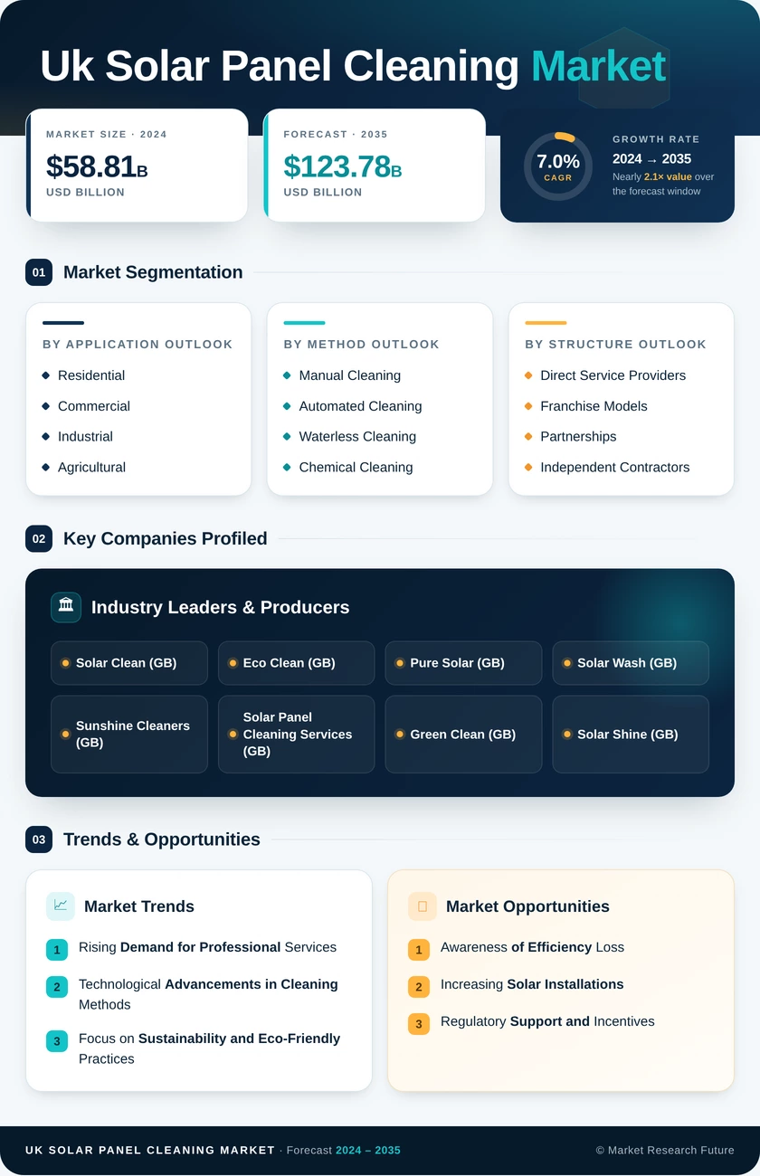 UK Solar Panel Cleaning Market Infographic