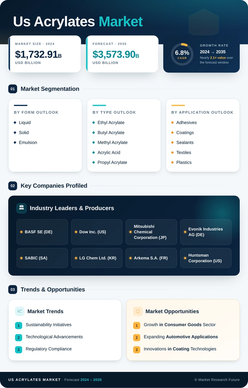 US Acrylates Market Infographic