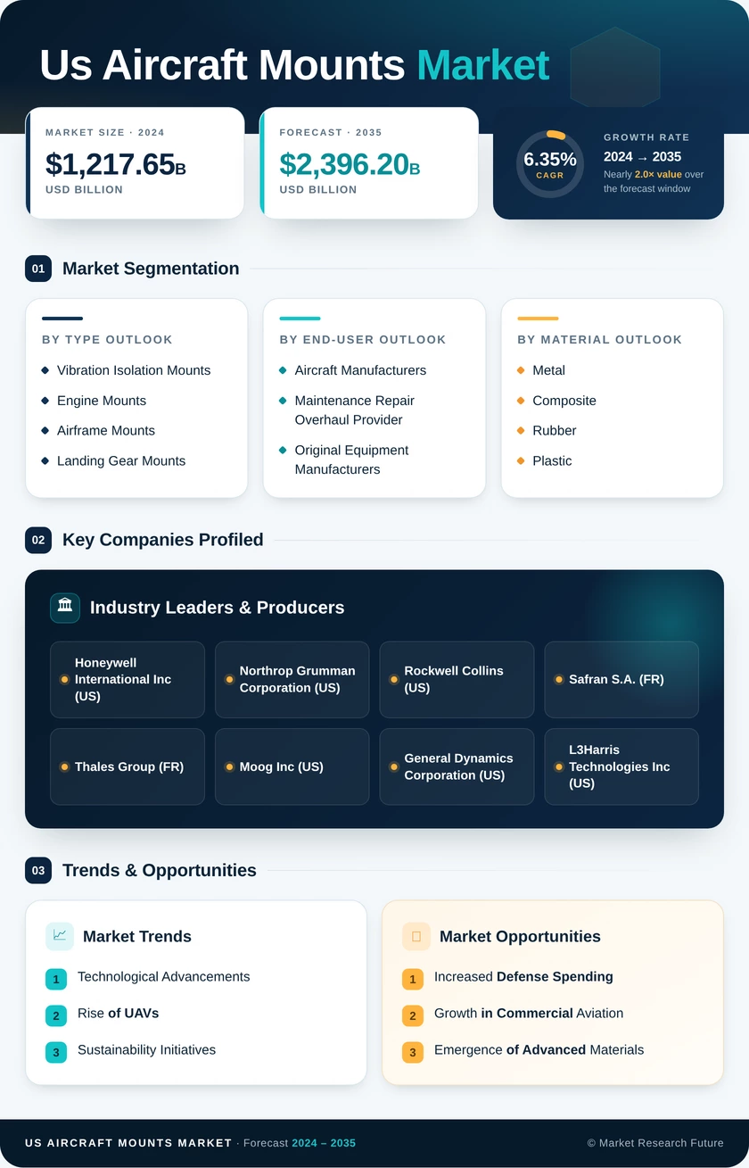 US Aircraft Mounts Market Infographic