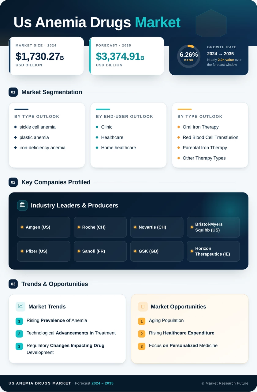 US Anemia Drugs Market Research Report - Forecast 2035 Infographic