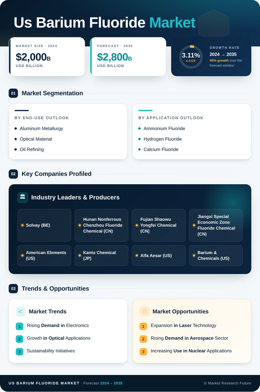 US Barium Fluoride Market Research Report - Forecast till 2035 Infographic