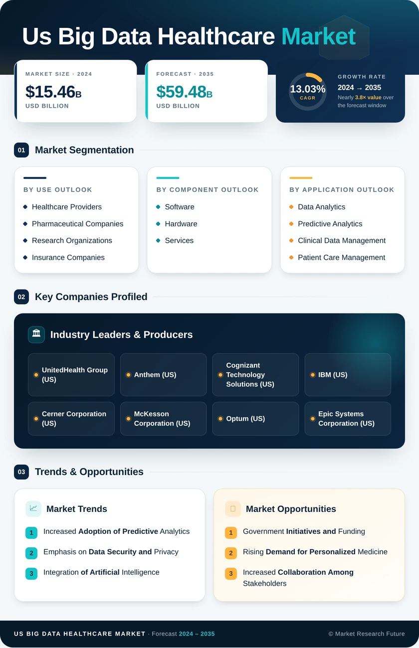 US Big Data Healthcare Market Research Report - Forecast 2035 Infographic
