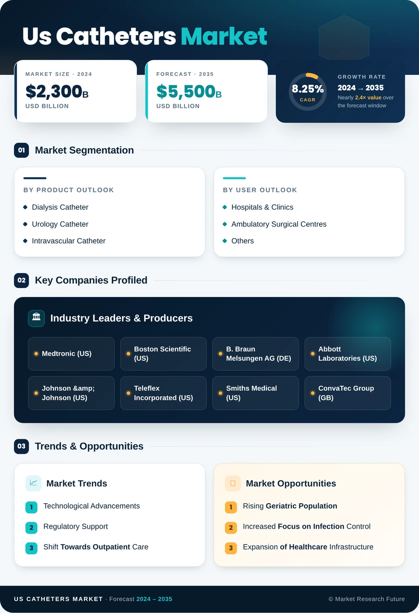 US Catheters Market Research Report- Forecast to 2035 Infographic