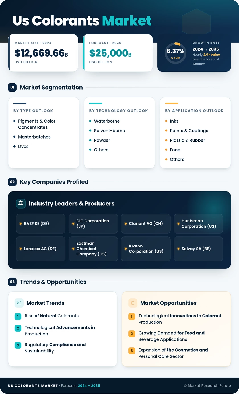 US Colorants Market Infographic