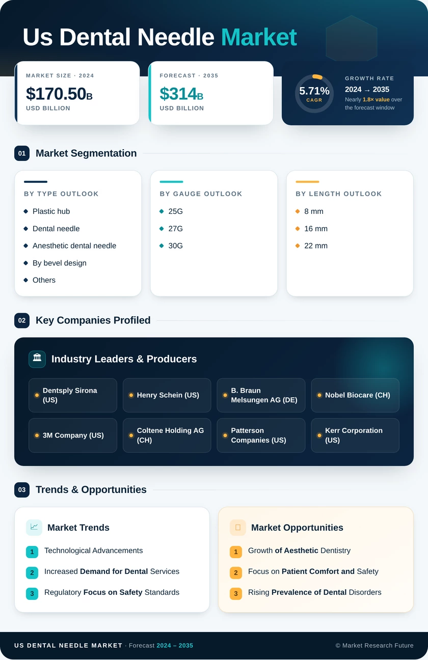 US Dental Needle Market Infographic