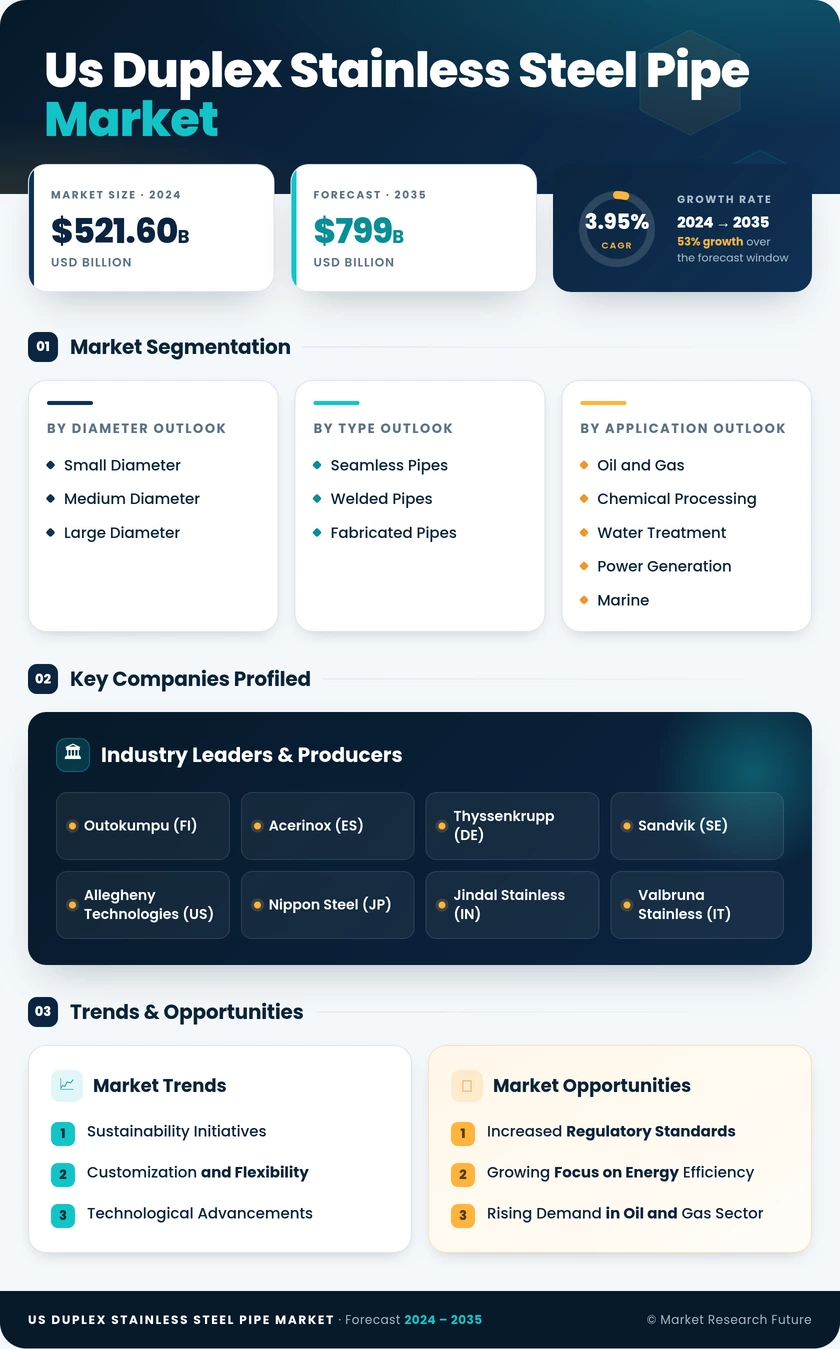 US Duplex Stainless Steel Pipe Market Infographic