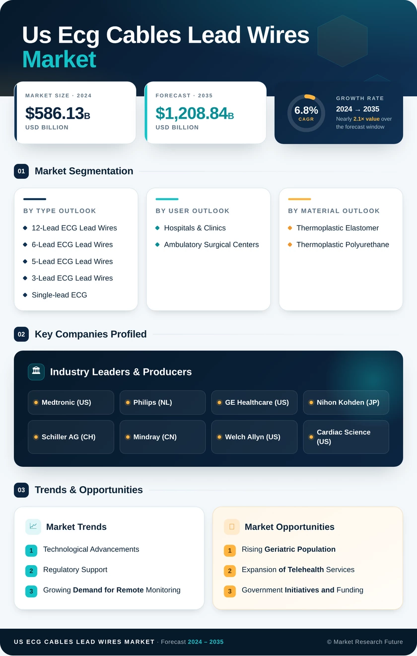 US ECG Cables Lead Wires Market Infographic