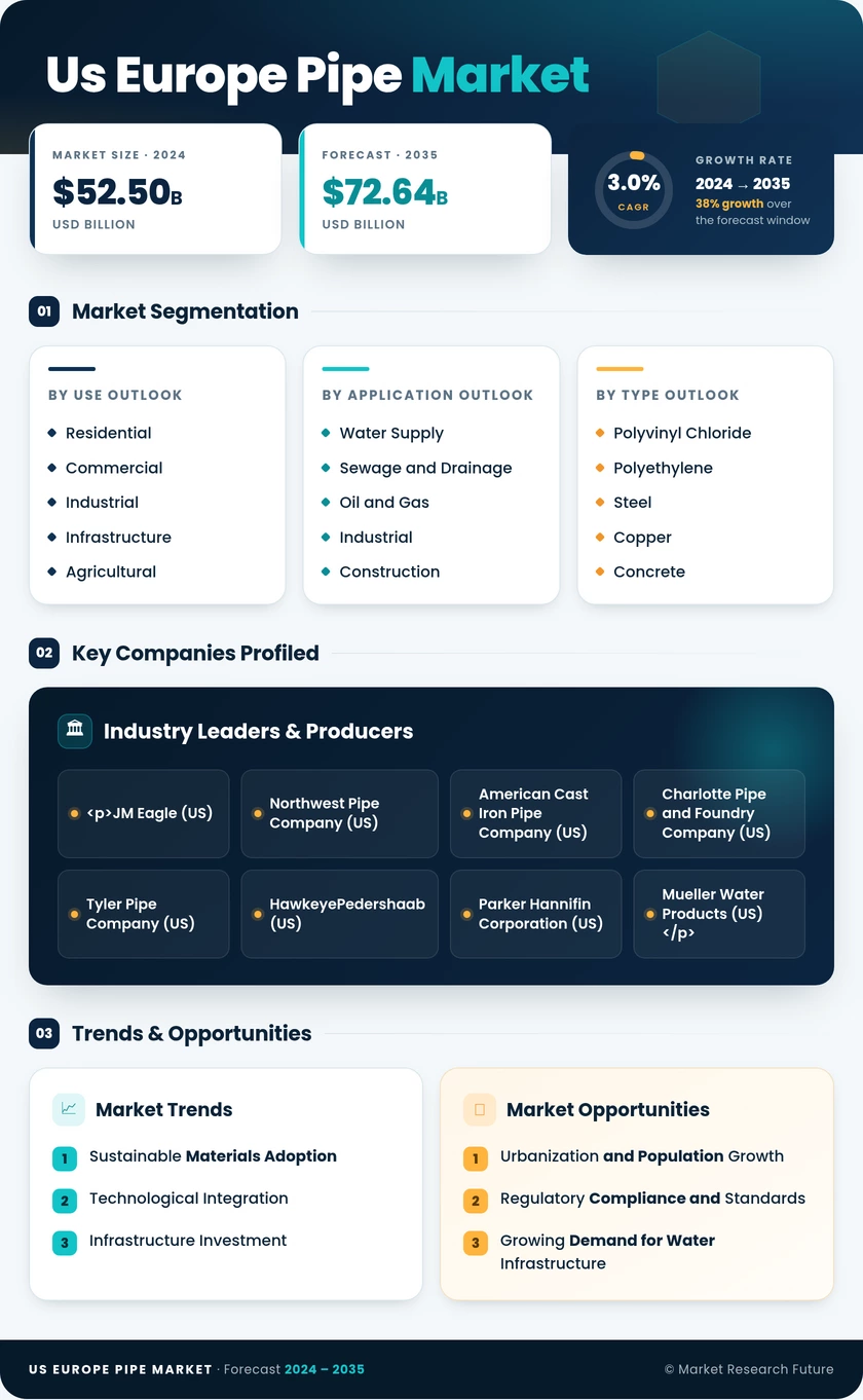 US Pipe Market Infographic