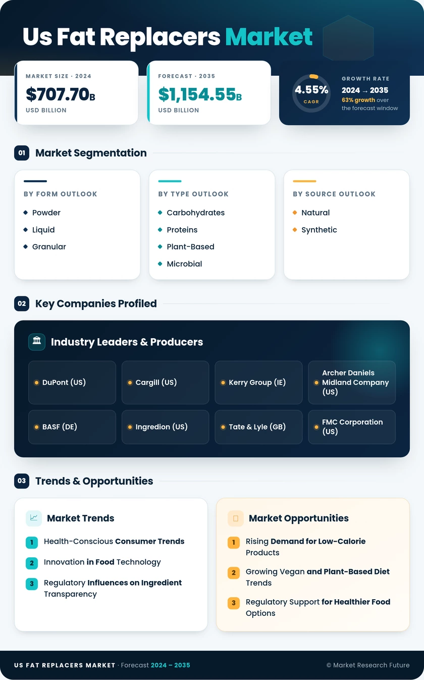 US Fat Replacers Market Research Report — Forecast till 2035 Infographic