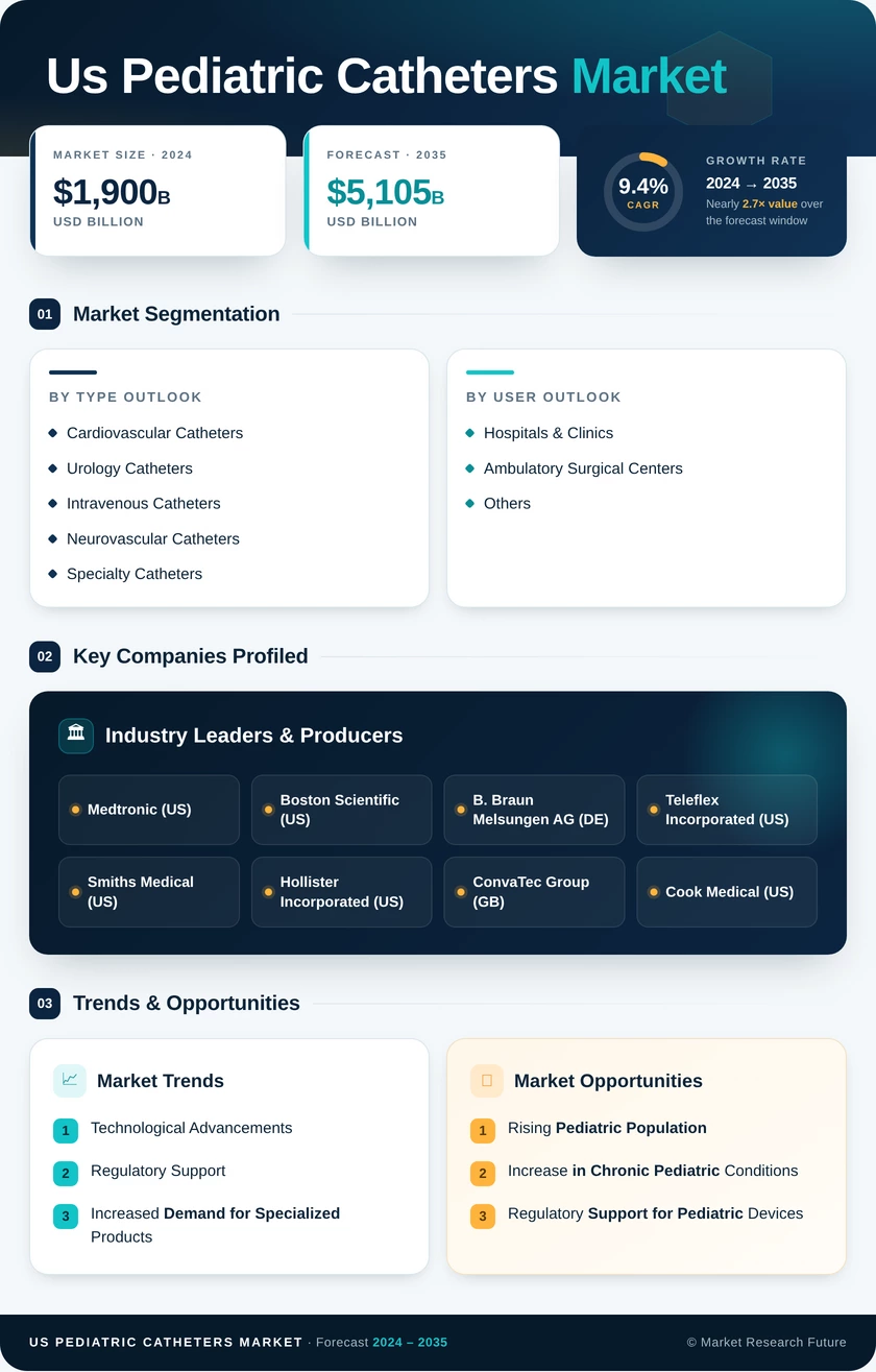 US Pediatric Catheters Market Infographic