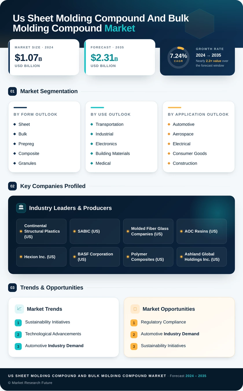 US Sheet Molding Compound and Bulk Molding Compound Market Infographic