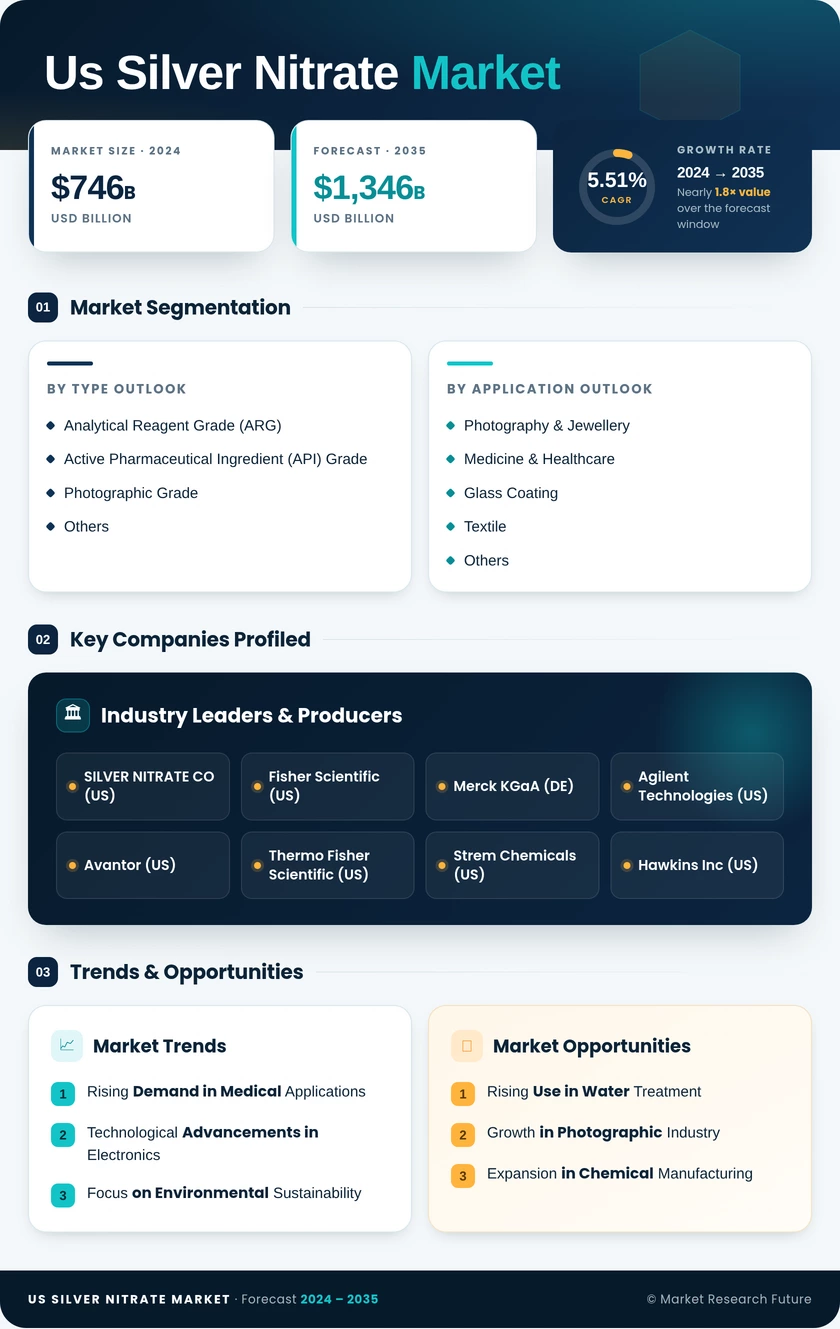 US Silver Nitrate Market Research Report - Forecast Report 2035 Infographic