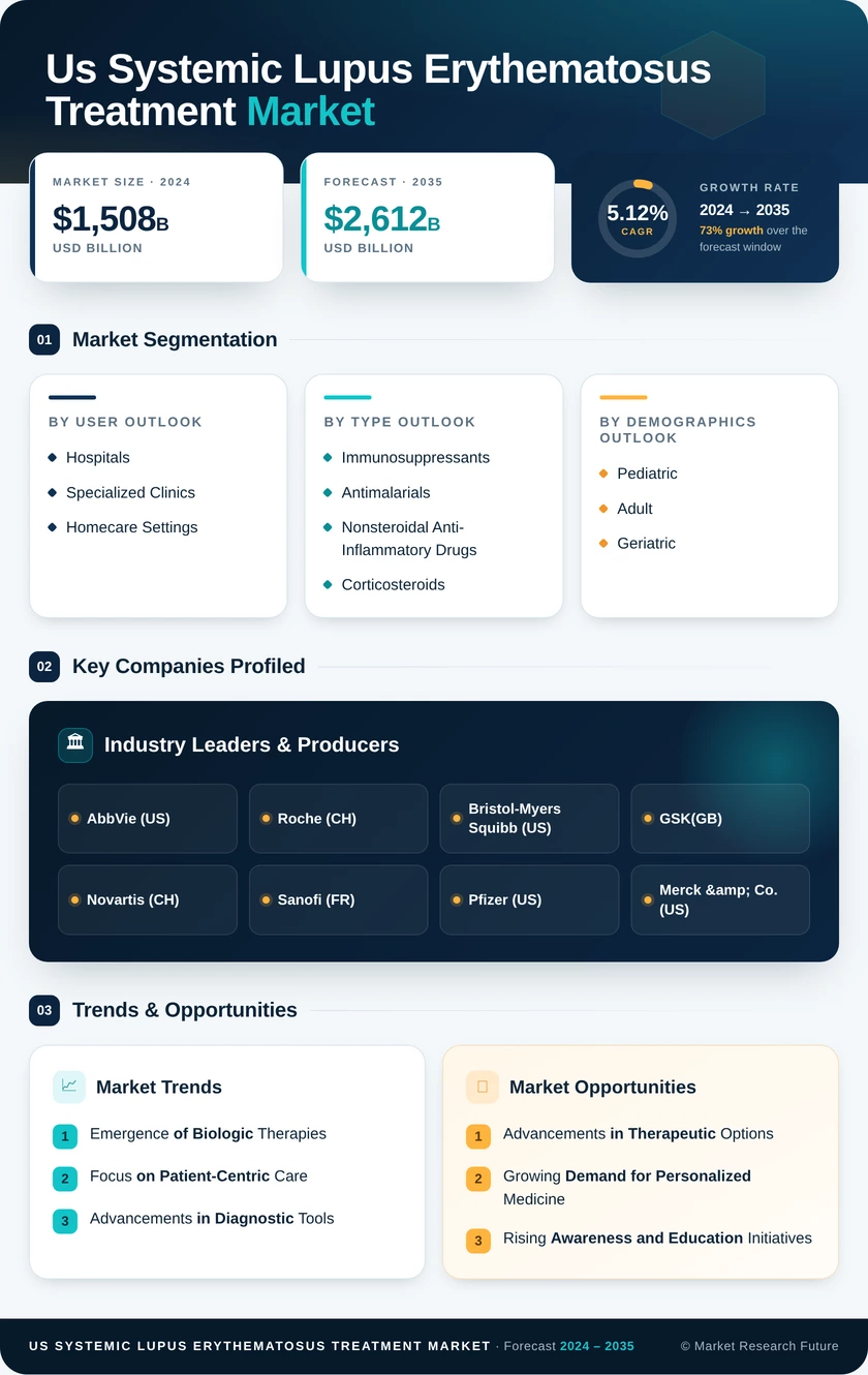 US Systemic Lupus Erythematosus Treatment Market Infographic