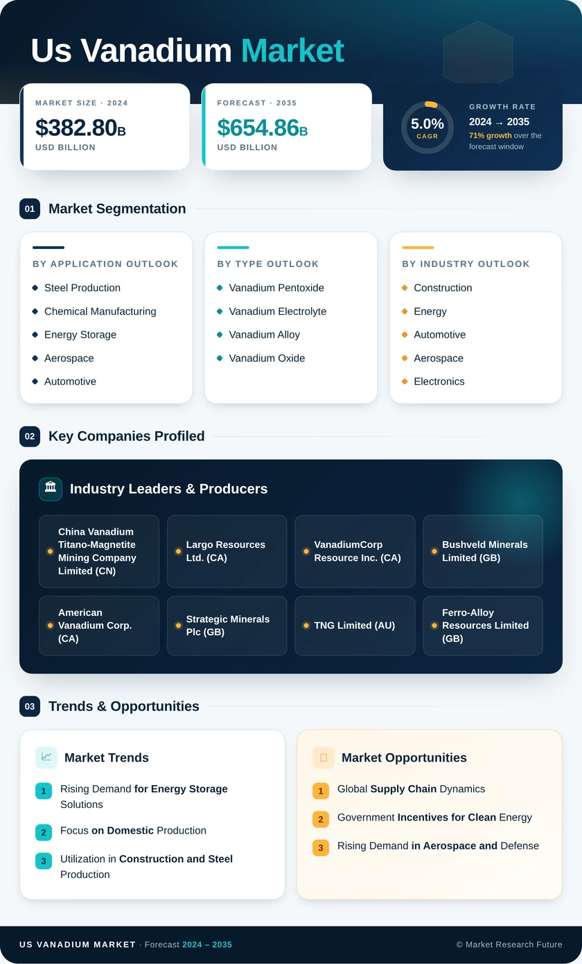 US Vanadium Market Research Report - Forecast by 2035 Infographic