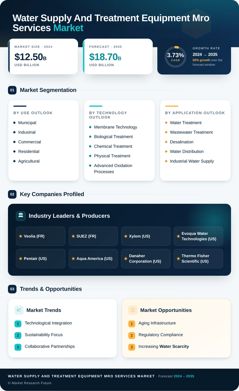 Water Supply and Treatment Equipment MRO Services Market Infographic