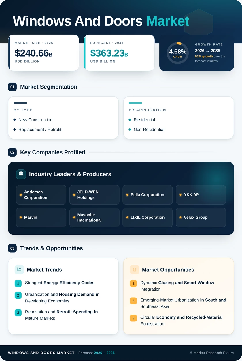 Windows and Doors Market Research Report—Global Forecast till 2035 Infographic