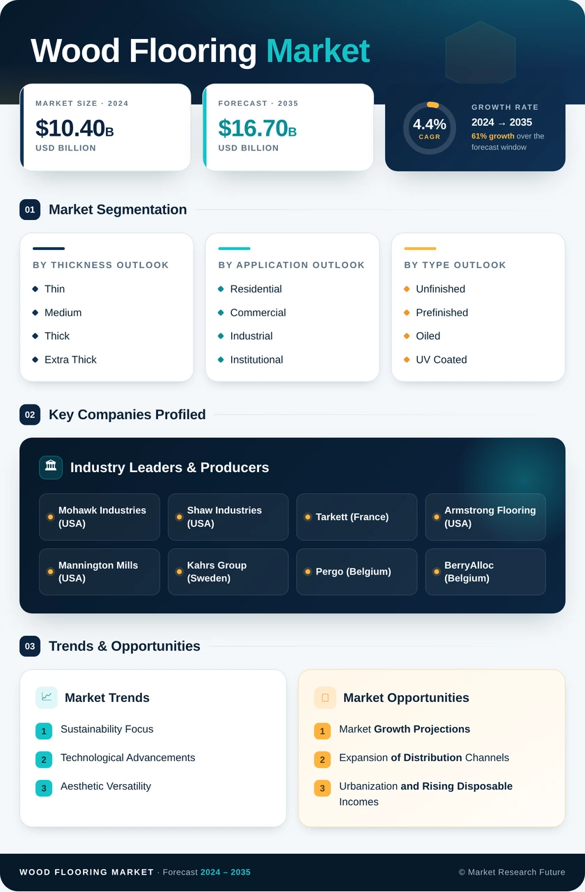 Wood Flooring Market Research Report - Global industry Forecast To 2035 Infographic