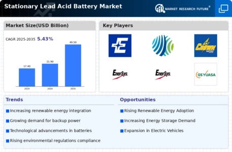 Stationary Lead Acid Battery Market Infographic