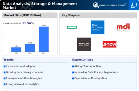 Data Analysis Storage Management Market Infographic