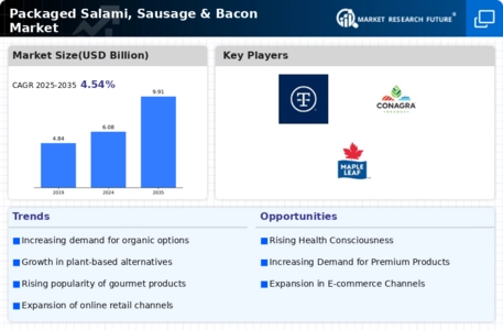 Packaged Salami Sausage Bacon Market Infographic