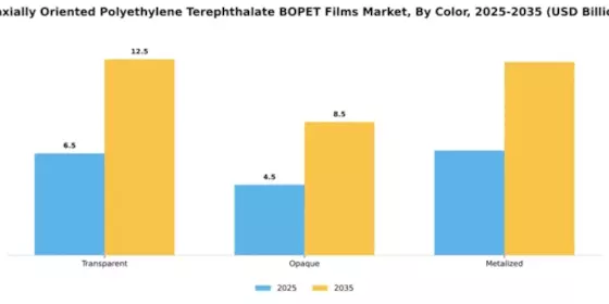 Biaxially Oriented Polyethylene Terephthalate BOPET Films Market Segment Image 1